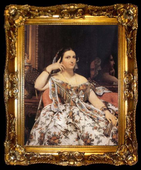 framed  Jean-Auguste Dominique Ingres Madame Motessier Seated, ta009-2